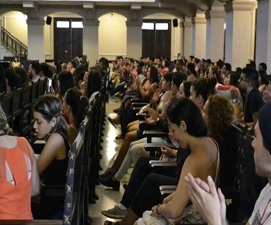 Acto de Apertura en el Aula Magna de la Universidad de La Habana
