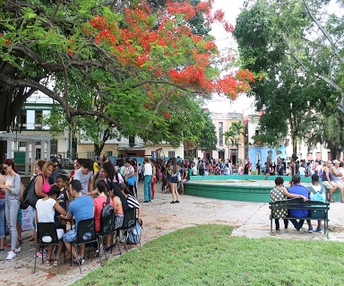 Parque de la Comunidad durante la Gran Feria Comunitaria