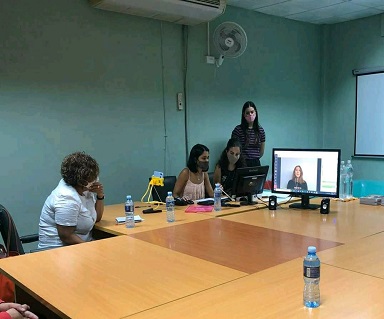Trabajo por Comisiones a través de la plataforma Clickmeeting desde la sede del evento